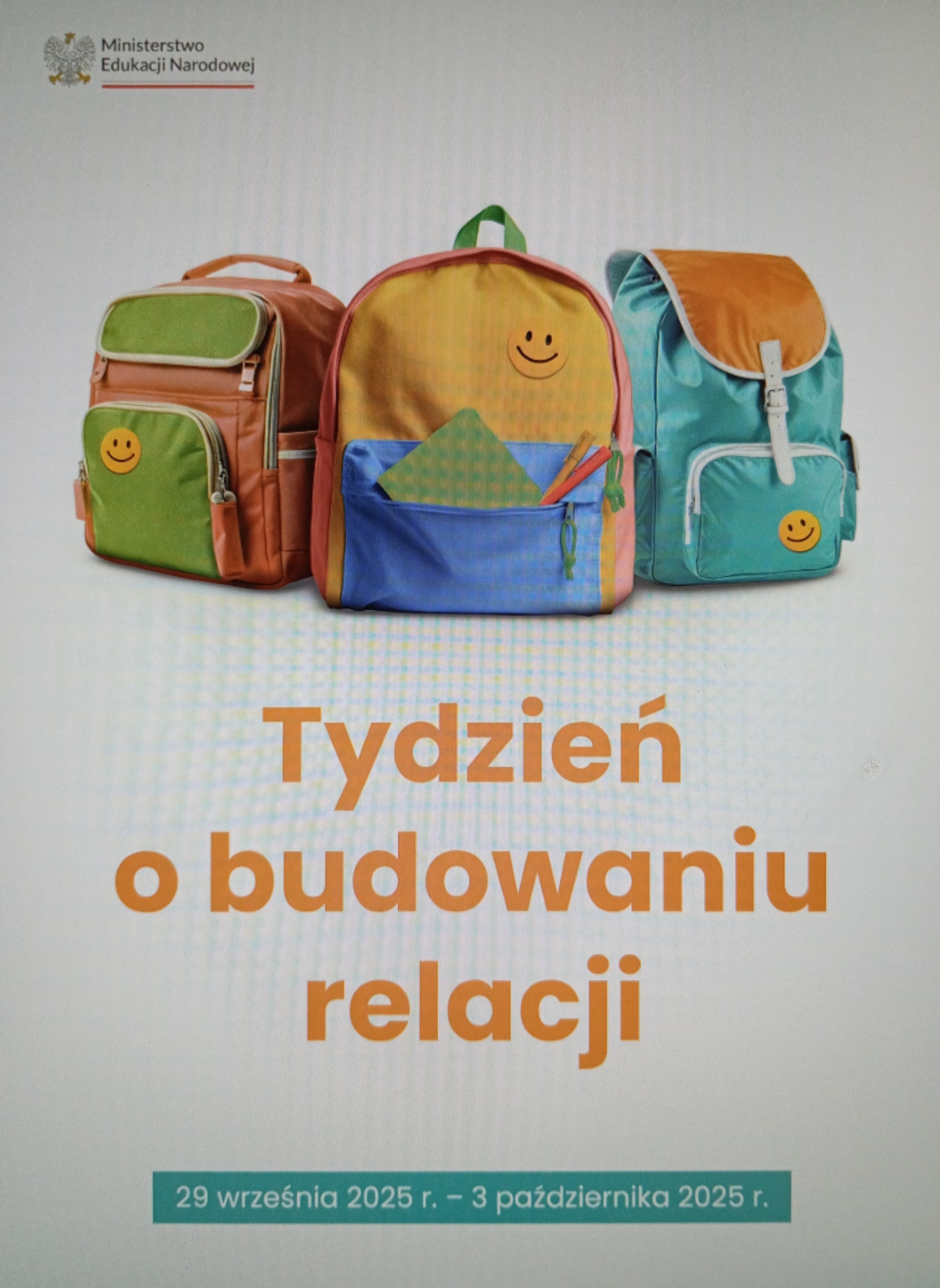 TYDZIEŃ BUDOWANIA RELACJI I TYDZIEŃ PRZECIWDZIAŁANIA PRZEMOCY RÓWIEŚNICZEJ (29.09 – 3.10.2025)
