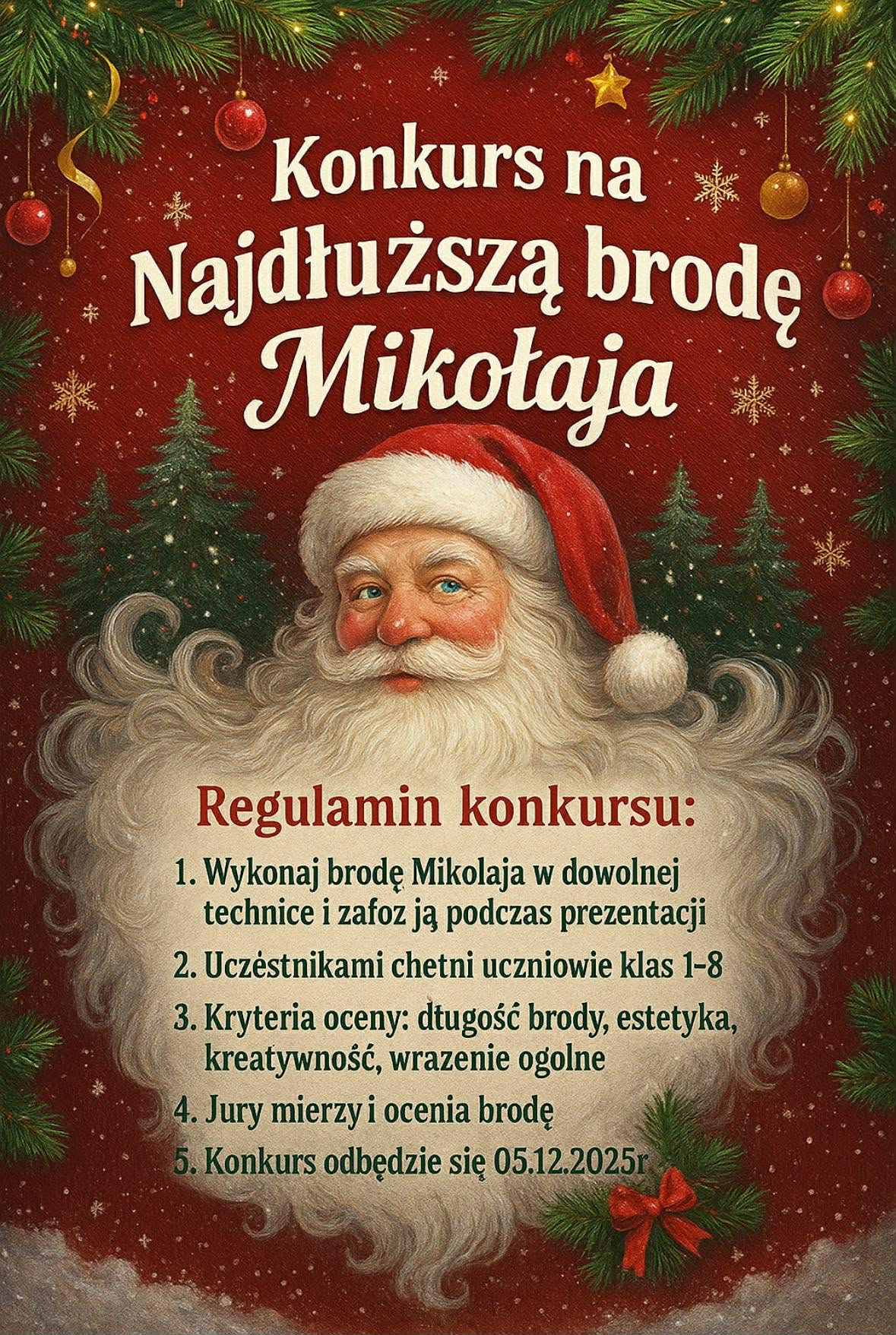 Konkurs na najdłuższą brodę Mikołaja